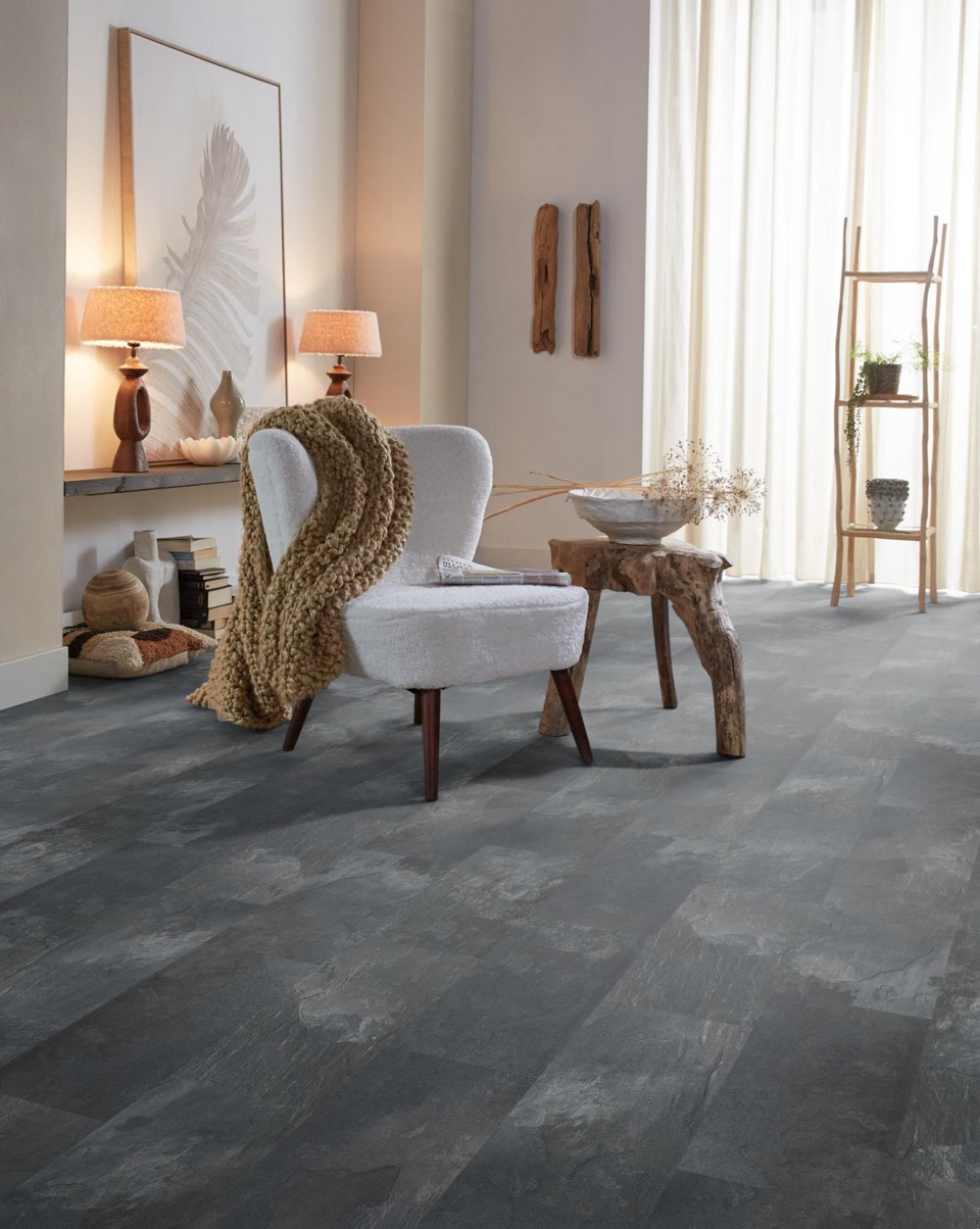 ambiant expression aqua donkergrijs tegel laminaat