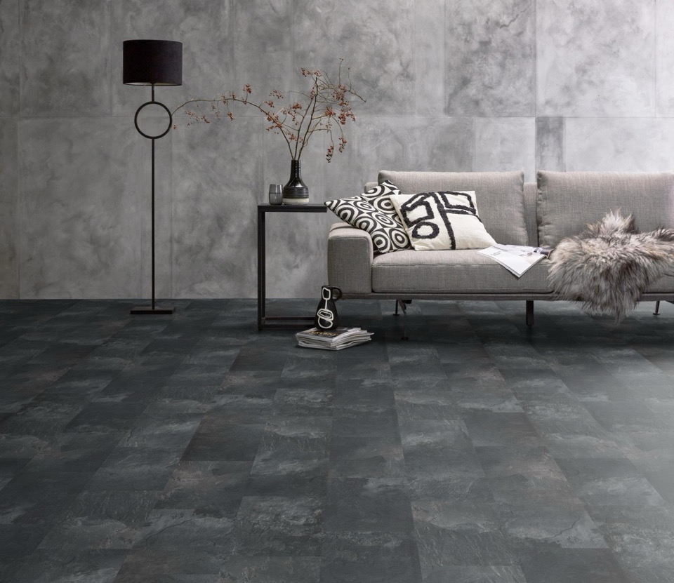 ambiant expression aqua donkergrijs tegel laminaat