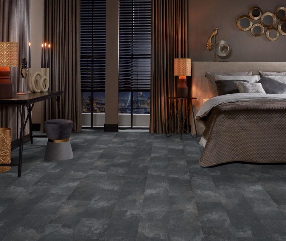 ambiant expression aqua donkergrijs tegel laminaat