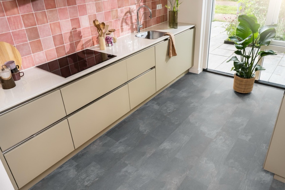 ambiant expression aqua donkergrijs tegel laminaat