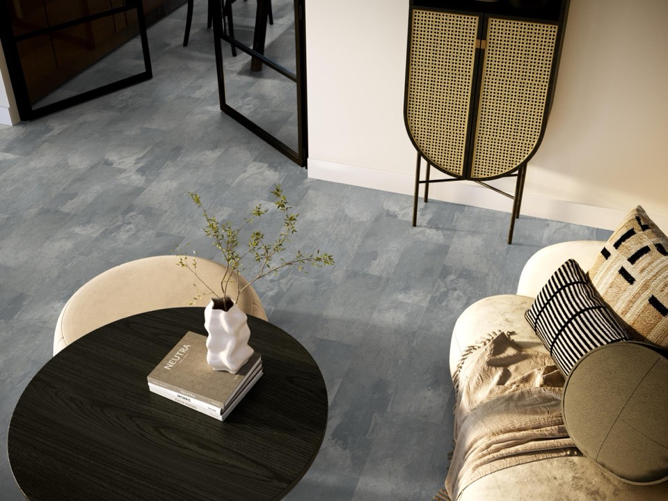 ambiant expression aqua middengrijs tegel laminaat