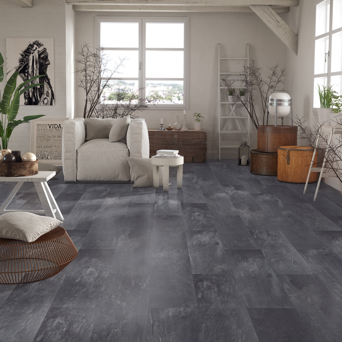 classen visio grande laminaat oiled slate 56015
