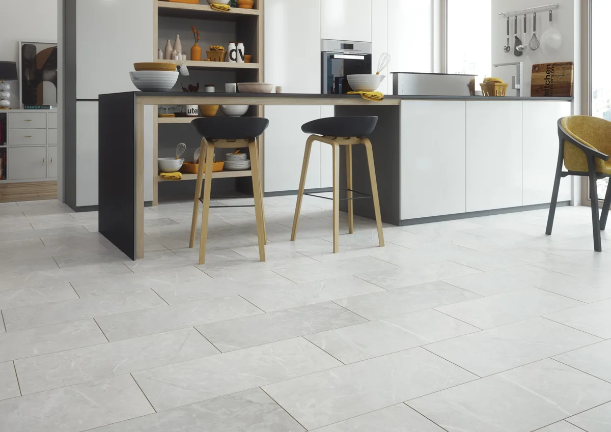 classen visio grande laminaat white granite 56017
