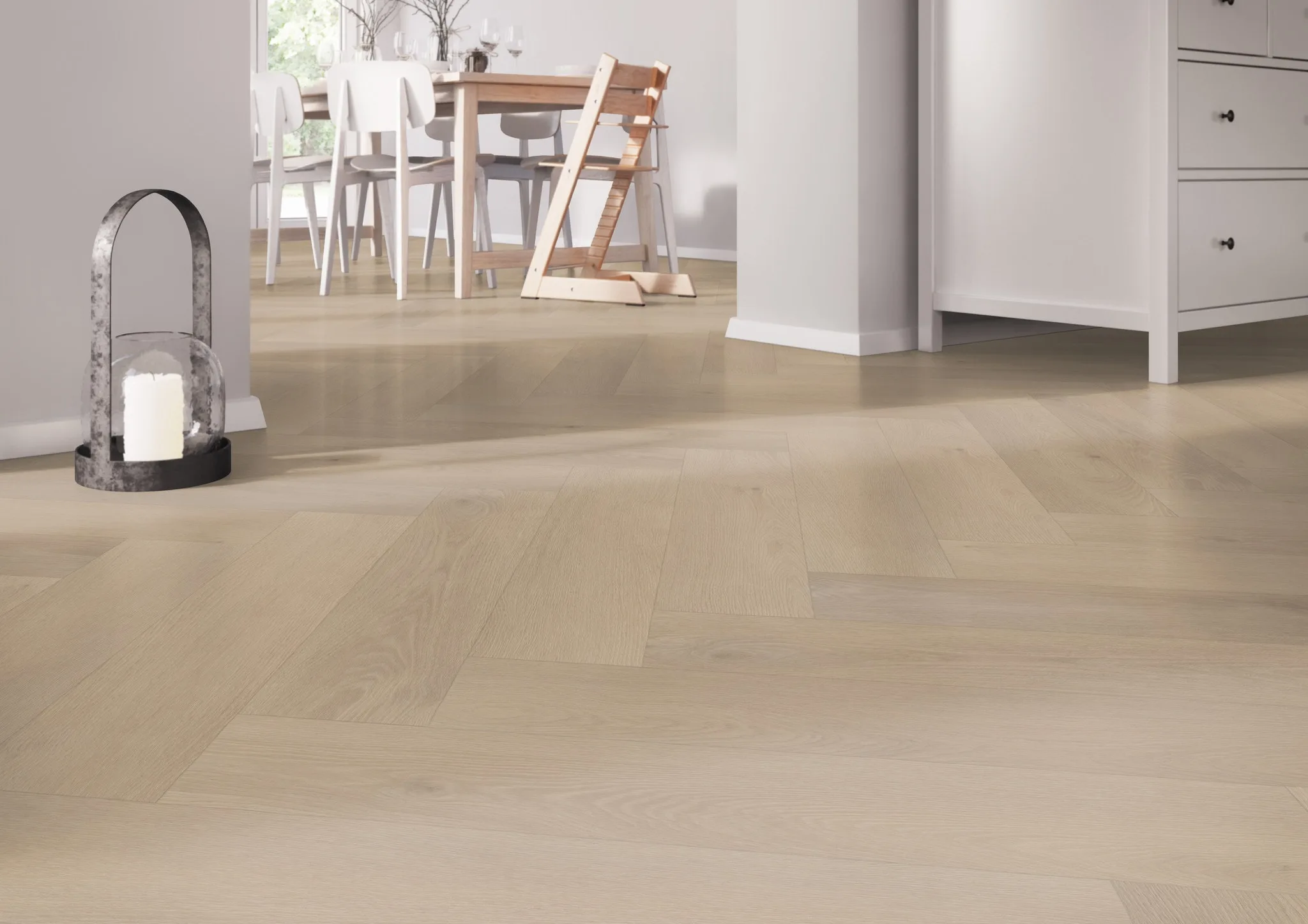 Visgraat PVC vloer Belakos Palazzo XL 74 met realistische houtlook