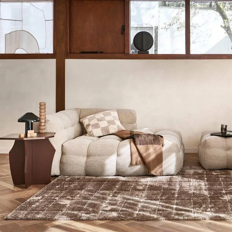 Vloerkleed VT Wonen – Blocks Warm Brown