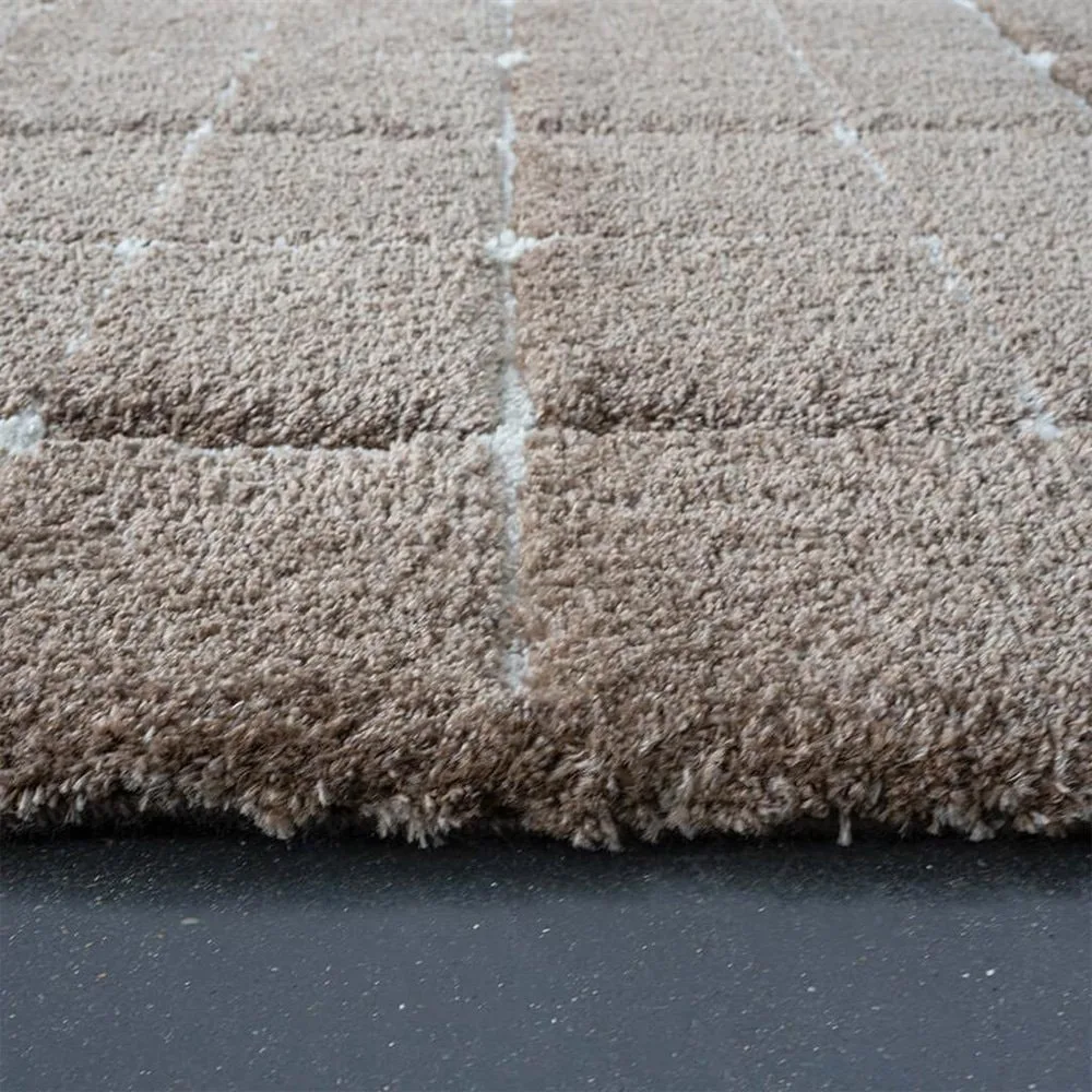 Vloerkleed VT Wonen – Blocks Warm Brown