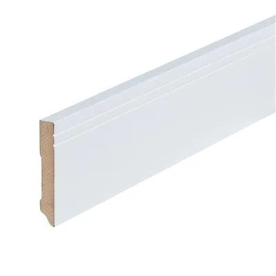 Witte folieplint Milaan (lengte 2.40m)