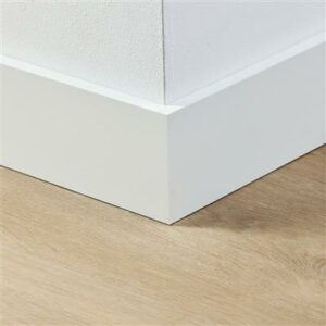 Actie! - Gratis Gelakte plint Amsterdam RAL 9010 (lengte 2.40m) - 70x12