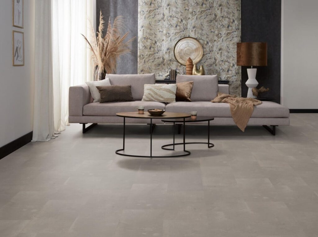 Ambiant Piero dryback taupe PVC