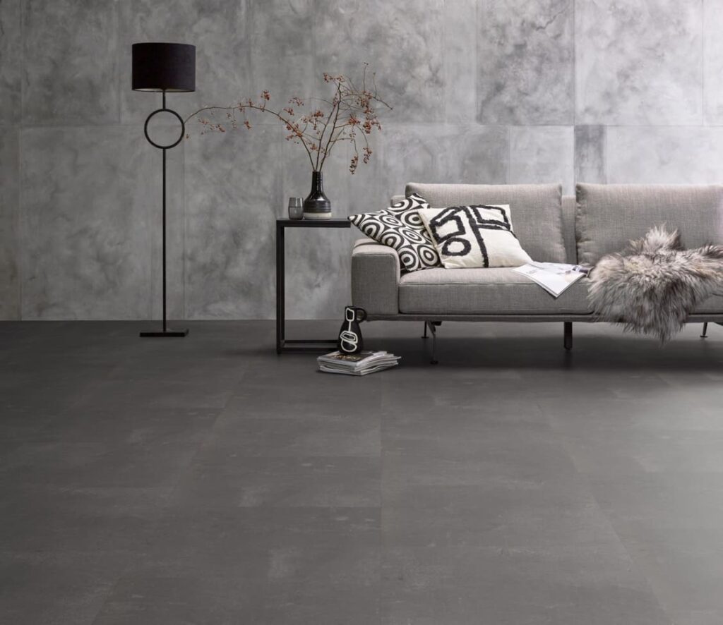 Ambiant Piero dryback dark grey PVC