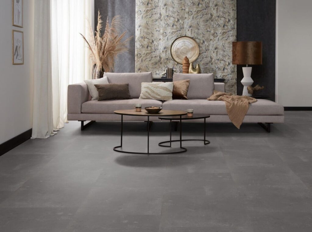 Ambiant Piero dryback dark grey PVC