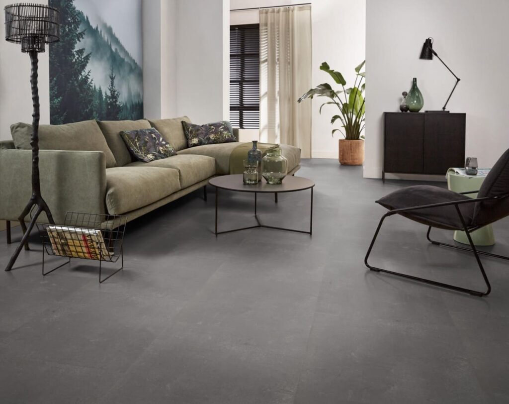 Ambiant Piero dryback dark grey PVC