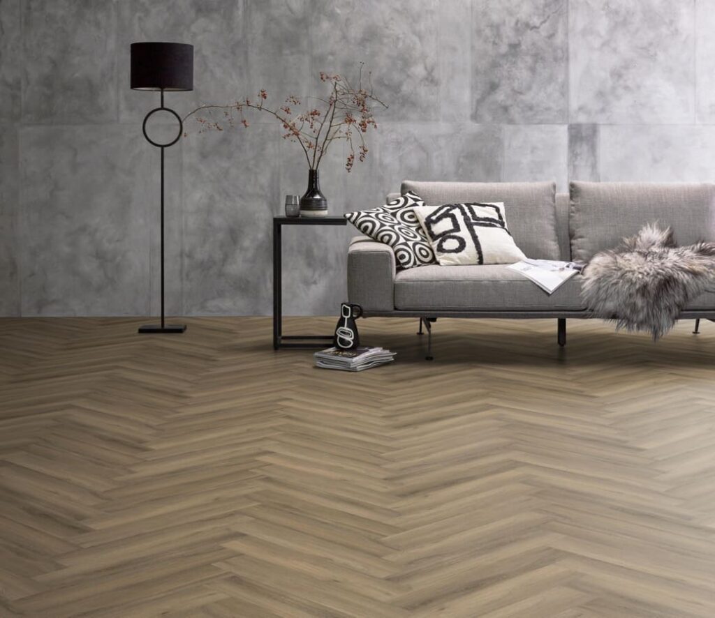 Ambiant Spigato Avanto visgraat click SRC light brown PVC