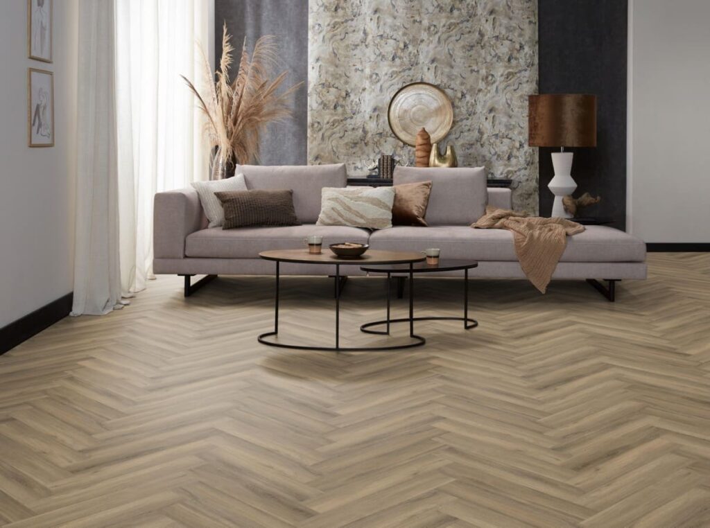Ambiant Spigato Avanto visgraat click SRC light brown PVC