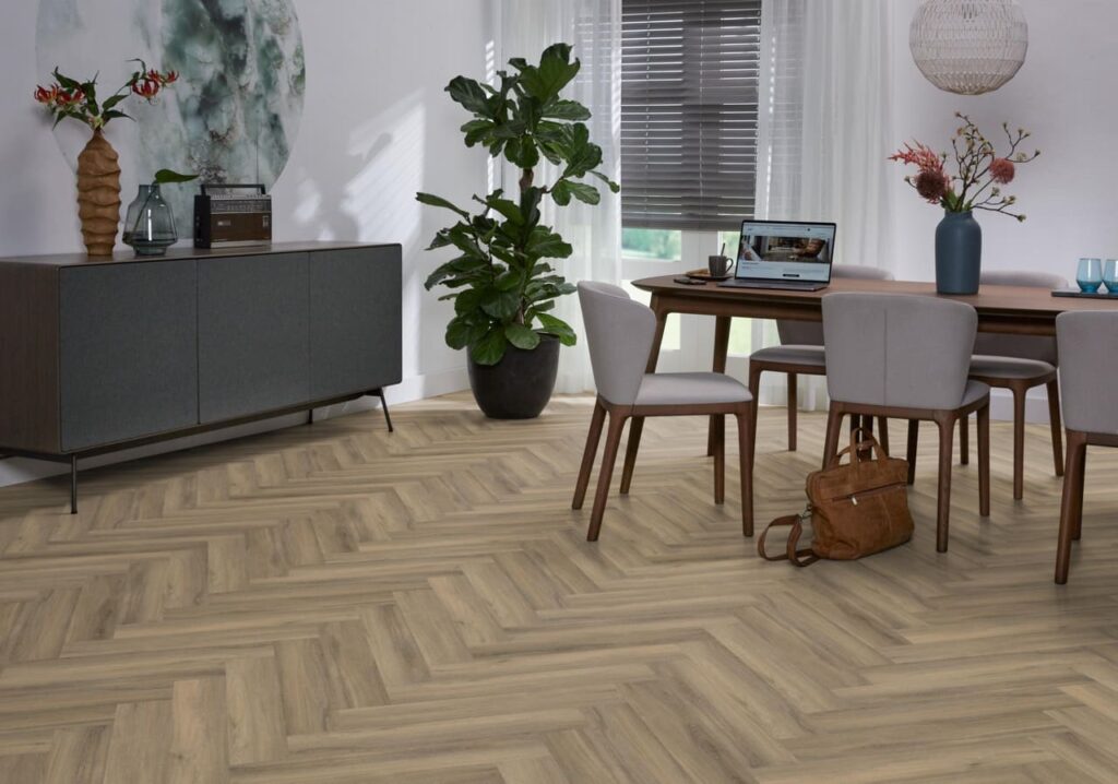 Ambiant Spigato Avanto visgraat click SRC light brown PVC