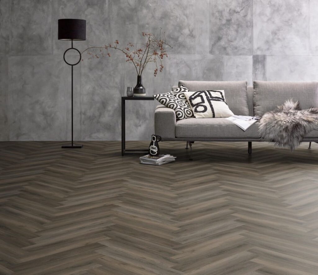 Ambiant Spigato Avanto visgraat click SRC dark grey PVC