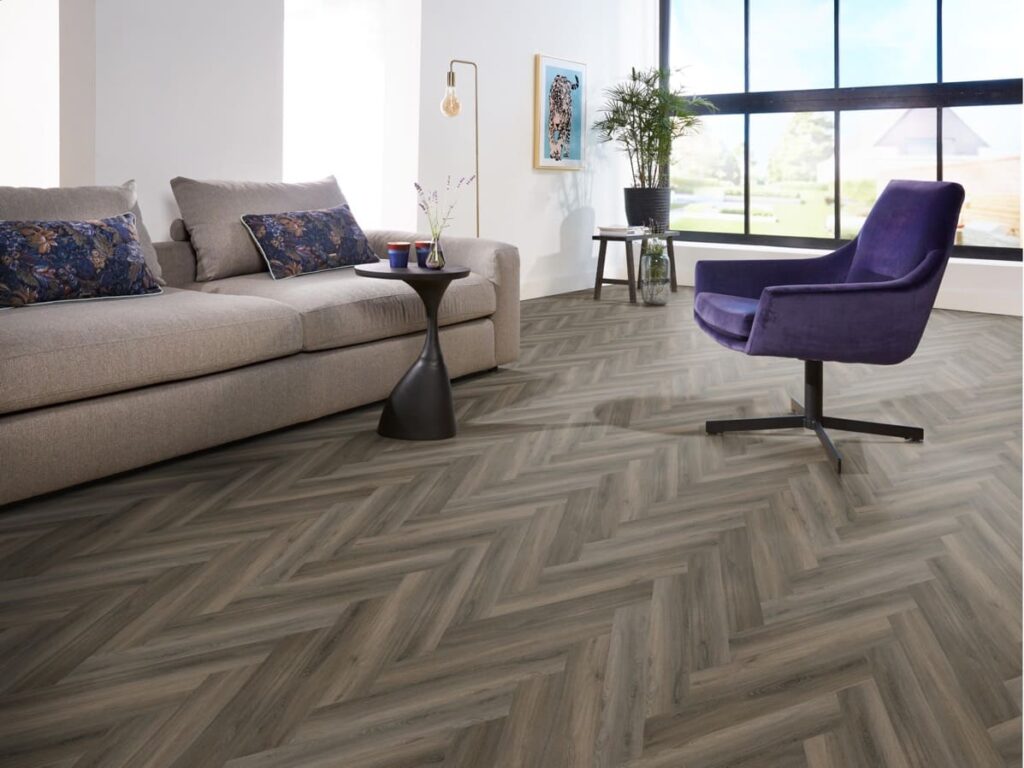 Ambiant Spigato Avanto visgraat click SRC dark grey PVC