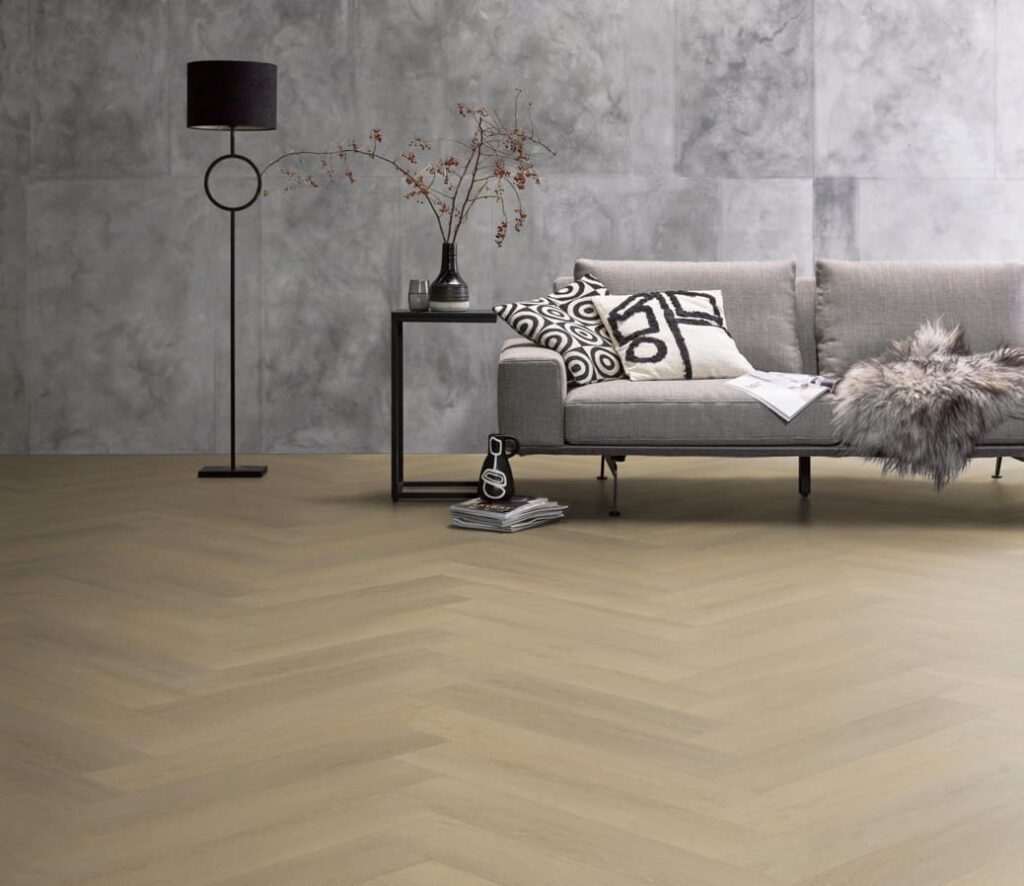 Ambiant Herringbone dryback natural PVC