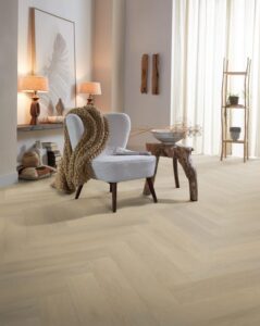 Ambiant Herringbone dryback natural PVC