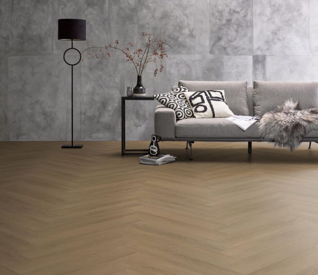 Ambiant Herringbone dryback sun kissed PVC