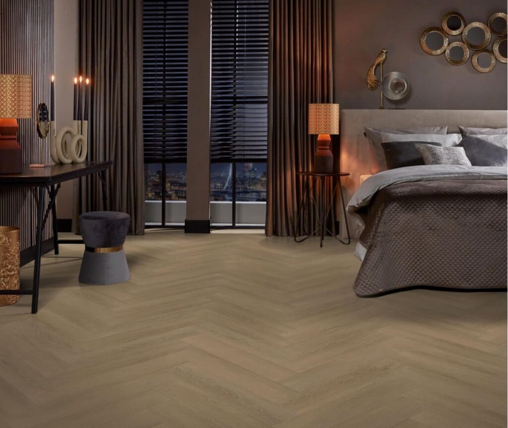 Ambiant Herringbone dryback sun kissed PVC