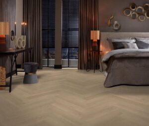 Ambiant Herringbone dryback warm natural PVC