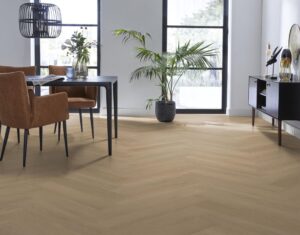 Ambiant Herringbone dryback warm natural PVC