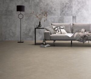 Ambiant Herringbone dryback sand PVC