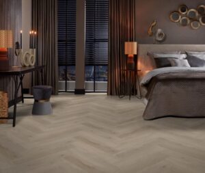 Ambiant Spigato Vivero visgraat dryback light oak PVC