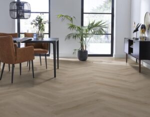 Ambiant Spigato Vivero visgraat dryback light oak PVC