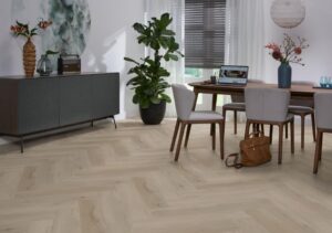 Ambiant Spigato Vivero visgraat dryback light oak PVC