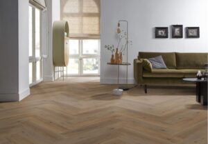 Ambiant Spigato Vivero visgraat dryback smoky PVC