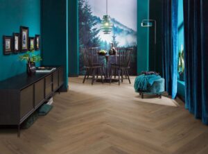 Ambiant Spigato Vivero visgraat dryback smoky PVC
