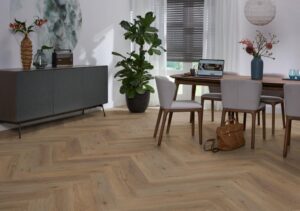 Ambiant Spigato Vivero visgraat dryback smoky PVC