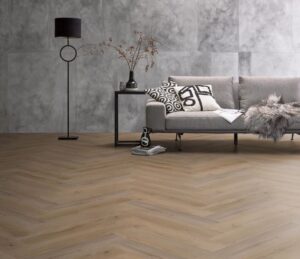 Ambiant Spigato Vivero visgraat dryback naturel eiken PVC