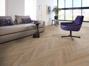 Ambiant Spigato Vivero visgraat dryback naturel eiken PVC