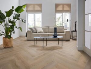 Ambiant Spigato Vivero visgraat dryback naturel eiken PVC