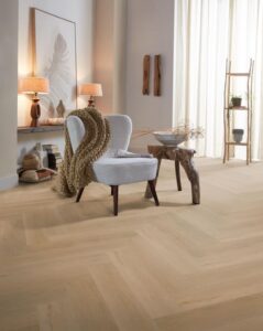 Ambiant Spigato Vivero visgraat dryback warm oak PVC