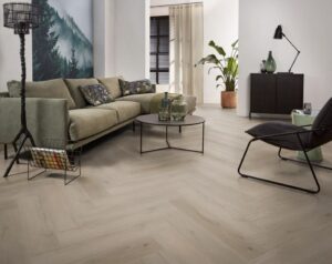 Ambiant Spigato Vivero visgraat click SRC light oak PVC