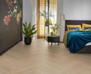 Ambiant Spigato Vivero visgraat click SRC beige PVC