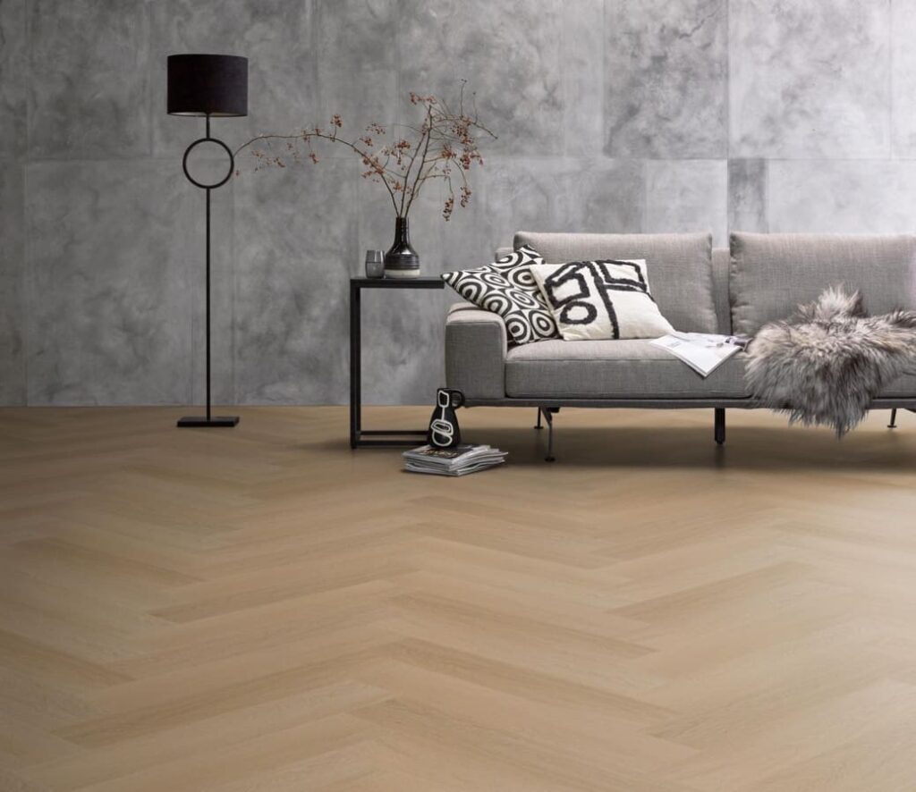 Ambiant Spigato Estino visgraat dryback naturel eiken - Plak PVC