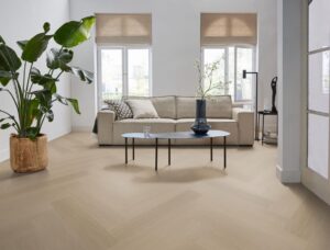 Ambiant Spigato Estino visgraat dryback smoky PVC