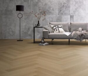Ambiant Spigato Estino visgraat dryback warm oak PVC