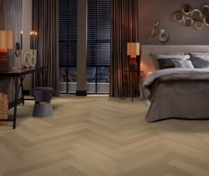 Ambiant Spigato Estino visgraat dryback warm oak PVC