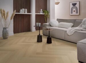 Ambiant Spigato Estino visgraat dryback warm oak PVC