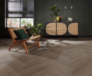 Ambiant Spigato Estino visgraat dryback brown PVC