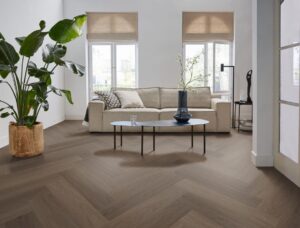 Ambiant Spigato Estino visgraat dryback brown PVC
