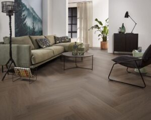 Ambiant Spigato Estino visgraat dryback brown PVC