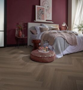 Ambiant Spigato Estino visgraat dryback brown PVC
