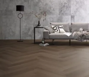 Ambiant Spigato Estino visgraat SRC brown - Click PVC